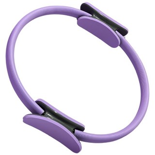 普拉提圈 健身圈 健身環 韻律圈 運動圈 阻力環 EVA泡棉魔力圈 瑜珈輔助 瑜珈圈 普拉提斯圈 拉伸環, 紫紅色, 1個