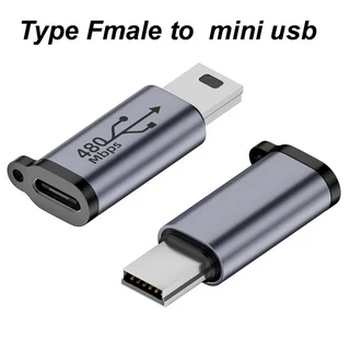 쿠쿠스토어 Type-c - Micro 미니 b 어댑터 480Mbps 데이터 전송을 위한 Famale, 03 typc-c to mini usb