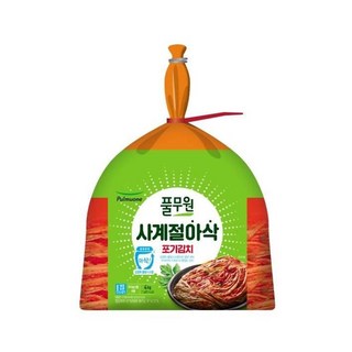 풀무원 사계절 아삭 포기김치, 3개, 4kg