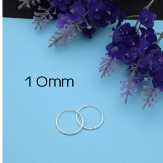 純銀圓形耳環 925銀飾 素銀簡約圈圈耳環
