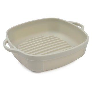 인콕 실리콘 에어프라이어 용기, 크림베이지, 1개