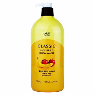 해피바스 클래식 촉촉한 바디워시 사과 바나나 900g, 1개