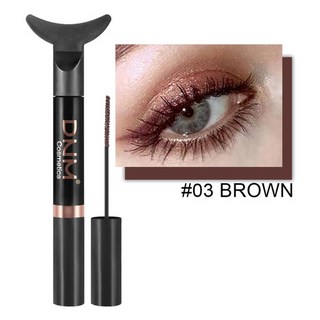 아이쉐도우 아이메이크업 아이 스틱 글리터 섀도우 팔레트 펄아이 애교살 눈화장 한국 여성 화장품 메이크업 화이트 마스카라 머메이드 테일 6 색 방수 바이브리 벌크 래시 마스카라, 02 03 brown, 1개