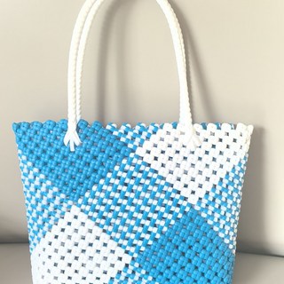 手工編織提袋 條紋托特包 通勤逛街旅遊禮品