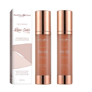 Healthy Care 玫瑰金箔微導精華液 (2入組 50ml/瓶), 1個