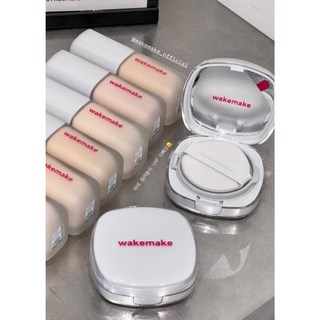 Olive Young wakemake 2.54 毛孔隱形 粉底液 & 氣墊粉餅組 (附贈刷具、遮瑕液), 1個, 粉底液組合 19