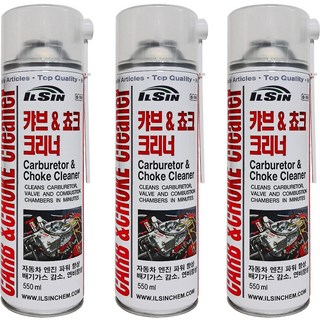 일신 캬브레타 초크 크리너 550ml, 3개