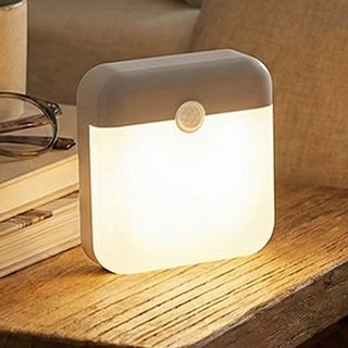 픽커리 자석 부착 C타입 충전식 무선 동작감지 led 센서등, 1개, 혼합색상