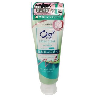 Ora2 淨白無瑕牙膏，有效去除牙漬，清新口氣，溫和呵護牙齦，全家適用, 125g, 1條