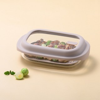 락앤락 바로한끼 간편 조리 용기 1.6L, 브라운, 1개