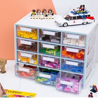 시스맥스 시스맥스 280234 UP 시스템 멀티박스 대형 12단 소품 정리함, 그레이(280234)