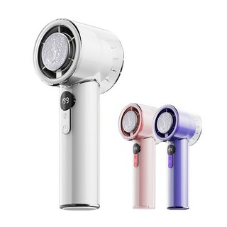 폭스룸 199단 초강력 냉각 선풍기 휴대용 손풍기 쿨링에어 냉풍기 아이스 블레이드형, Y27, 화이트