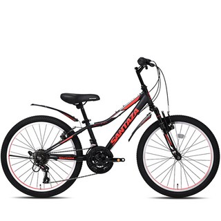 2025 케이투바이크 MTB 자전거 레이브SF 22인치 주니어 초등학생 21단 시마노 변속레버 미조립, 레이브SF 22인치 블랙+레드 미조립, 1개, 140cm