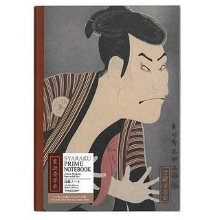 TACCIA 日本浮世繪〈東洲齋寫樂〉A5橫線筆記本 鋼筆適用 文具記事本, 1個, 1本