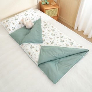 DFMEI 兒童全棉睡袋男孩女孩午託防踢被40支純棉牀品被子睡袋兩用可機洗, 諾丁的飛機夢