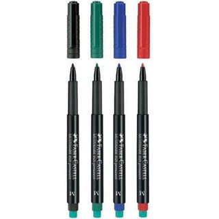 德國輝柏 Faber-Castell 全能油性擦擦筆 S / F / M, 1個, M 152551 藍