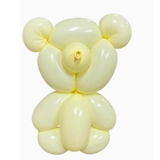 파리스 260 요술풍선 강아지만들기, 100개, 스탠다드 옐로우