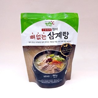 삼삼한 자연도씨 무항생제 뼈없는 삼계탕650g 3팩, 650g, 3개