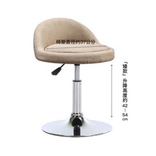 Mr.Dining 高腳椅 吧台椅 升降旋轉中島椅，簡約設計餐椅辦公椅, 低背矮款-麻布卡其銀桿單張, 1個
