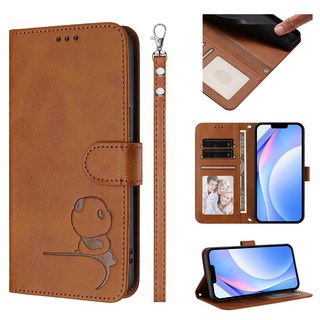 iPhone 16 系列 熊貓款 掀蓋皮套 防盜刷 現鈔夾層 立架手機殼