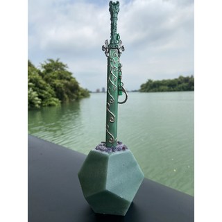 石中劍玉石含光劍拆信刀 辦公室擺飾 鎮煞防小人 台灣文創禮品, 1個