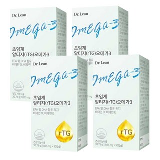 닥터린 초임계 알티지 오메가3, 30정, 4개
