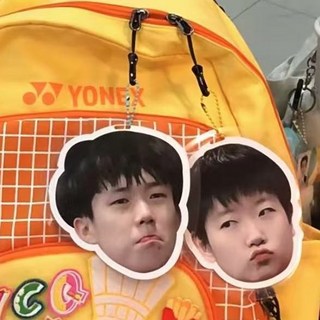 【樂優精選】 孫穎莎王楚欽應援亞克力掛件創意ins風莎頭掛飾包包鑰匙扣吊飾品, 孫穎莎掛件【2個】, 1個