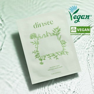 [딘시] 프리미엄 비건 눈연꽃 히알루론산 수분 마스크 27ml, 1개, 5개입