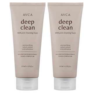 BHA深層清潔洗面乳, 200ml, 2個