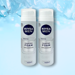 니베아 맨 센서티브 쉐이빙 폼, 200ml, 2개