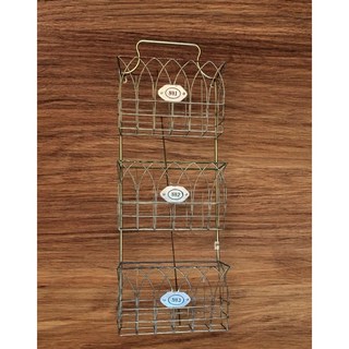 鐵藝造型3層壁掛立放雜誌架