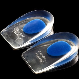 吸震矽膠足跟墊 增高墊 舒適鞋墊 男女款 增高 防震減壓鞋墊 腳後跟 矽膠鞋墊