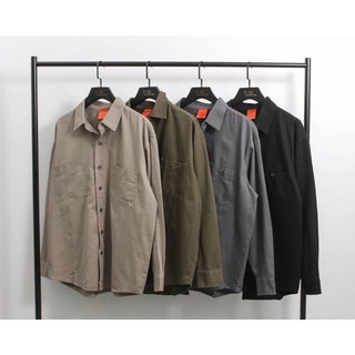 TOP_KOREA 正韓 古著工裝水洗寬鬆襯衫 D1001