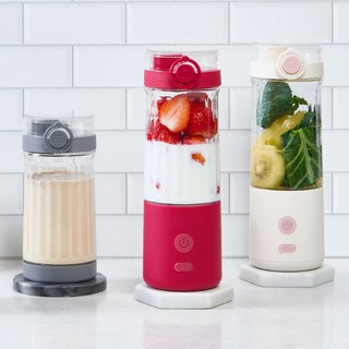 파르셀 휴대용 블렌더 무빙 쉐이커 무선 믹서기 텀블러, 1+1, 레드