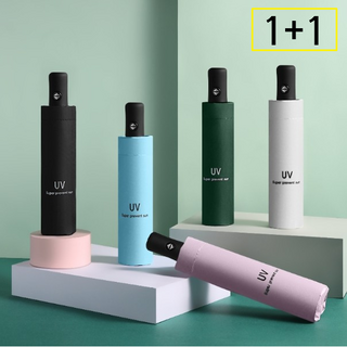 (1+1)LRC 암막코팅 3단 자동 우산 UV 차단 자동접이식