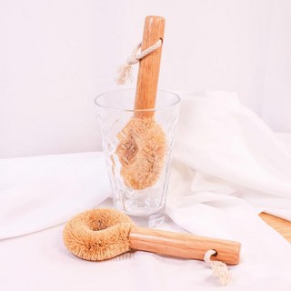 야자수 껍질로 만든 천연 주방 세척 솔 브러쉬 야자나무 [Palm Tree Bark Brush for Kitchen Dish Cup Washing], 1개