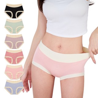 비비에스 고탄력 노라인 여성팬티 6종세트