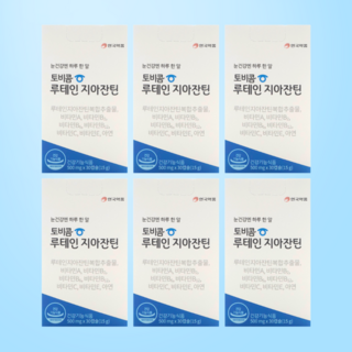 토비콤 루테인 지아잔틴, 30정, 6개