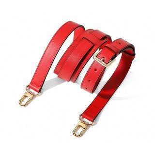 speedy變色背帶，全真皮水桶包/法規包/麻將包背帶，精品包包配件，斜背包帶, 紅色2.5寬度, 1個