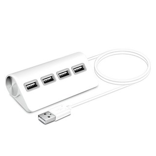 코시 뉴욕 4포트 USB허브 UH3085, 화이트, 1개