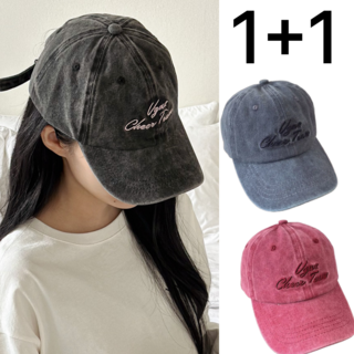 제이크림 여성 모자 캡모자 볼캡 1+1