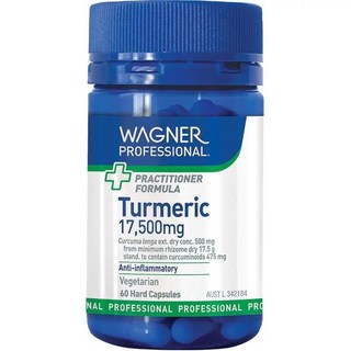 호주 와그너 Wagner Turmeric Vegetarian Capsules 터메릭 17500mg 베지테리안 캡슐, 4개, 60정