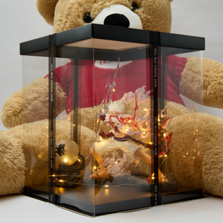 航海王 太陽神 尼卡 魯夫 五檔 索隆 手辦 擺件 男友同學生日禮物, 1個, 雷電五檔路飛【高26CM】透明燈光禮盒+賀卡+手提袋