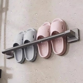 모나베이 욕실실내화거치대 무타공 2인용 슬리퍼거치대, 스페이스그레이, 1개