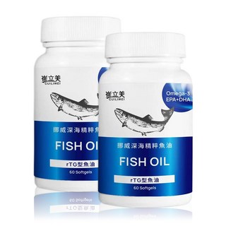 崔立美 挪威深海魚油 rTG型魚油 60粒, 1個, 60顆