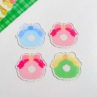 造型彩色咕卡 咕卡DIY 閃粉咕卡 兒童手作, 花環（4個，送鏈條）, 1個