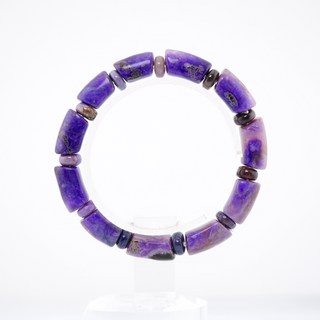 寶麗金珠寶 舒俱萊石手排 紫色調時尚手鍊 約17公分