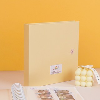 국내제작 하이데이 접착식 네컷 앨범 사진 포토북 세트, 옐로우
