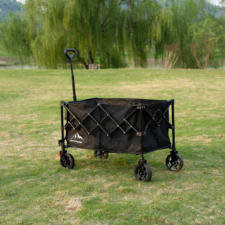 프란다스 아웃도어 접이식 카트 캠핑 웨건, 블랙 8인치, 1개