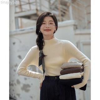 簡約洋氣薄款毛衣：純欲風女內搭，秋冬新款長袖修身顯瘦打底衫